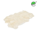 Dywan naturalny Biały z 4 skór owczych 180x100cm