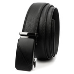 Nordee męski pasek do spodni ze skóry naturalnej samozaciskowa klamra