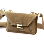 skóra zamsz Damski torebki skórzane Luka 24-077