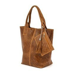 Duża i piękna damska shopperka z przeplatanką