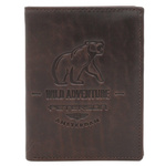 Skórzany męski portfel Peterson PTN N4-BE-BEAR