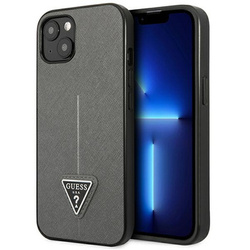 Guess GUHCP13MPSATLG iPhone 13 6,1" srebrny/silver hardcase SaffianoTriangle Logo