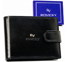 Klasyczny portfel męski skórzany z RFID od Rovicky