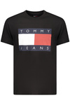 TOMMY HILFIGER M�SKA KOSZULKA Z KR�TKIM R�KAWEM W KOLORZE CZARNYM