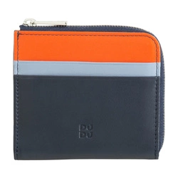 Skórzana kompaktowa portmonetka mała od DUDU