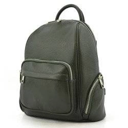 Kremowy Włoski Plecak Skórzany damski Skóra Naturalna U21