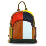 Wzorzysty damski plecak skórzany z wzorem mozaiki