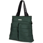 Ciemno- zielona pikowana torebka damska oryginalna sportowa A4 W89