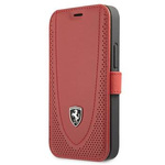 Ferrari FEOGOFLBKP12SRE iPhone 12 mini 5,4" czerwony/red book Off Track Perforated