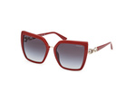 Okulary GUESS GU00160-5566B. Okulary przeciwsłoneczne, Kolor czerwony. Kobieta.