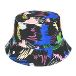 Kapelusz dwustronny bucket hat czapka czarna kolorowa kap-m-10