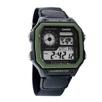 Zegarek CASIO AE1200WHB1BV. Kwarcowy, Kolor czarny. Mężczyzna.