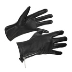 Rękawiczki skórzane damskie czarne polar BELTIMORE  K27 : Rozmiar rękawiczek - L/XL