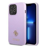 Guess GUHCP13LPS4MU iPhone 13 Pro / 13 6,1" purpurowy/purple hardcase Saffiano 4G Small Metal Logo