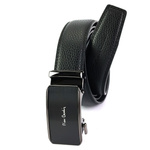 Pierre Cardin stylowy pasek do spodni skóra naturalna samozaciskowa klamra