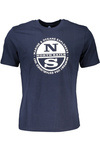 NIEBIESKI T-SHIRT M�SKI Z KR�TKIM R�KAWEM NORTH SAILS
