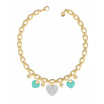 Biżuteria GUESS JUBN05203JWYG. Naszyjnik, Kolor złoty. Kobieta.