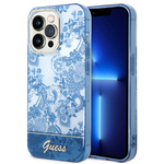 Guess GUHCP14LHGPLHB iPhone 14 Pro 6,1" niebieski/blue hardcase Porcelain Collection