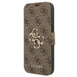 Guess GUBKP13L4GMGBR iPhone 13 Pro / 13 6,1" brązowy/brown book 4G Big Metal Logo