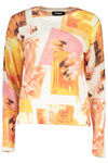 BIA�Y SWETER DESIGUAL DAMSKI