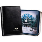 Skórzany męski portfel Peterson PTN N575-VT