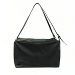 Skórzana damska torba worek na ramię Solier FL36 Oriana czarna