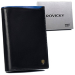 Skórzany męski portfel Rovicky N4-RVT RFID