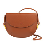 Designerska damska listonoszka skórzana torebka przez ramię z klapą DUDU