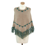 Ponczo Frędzle Na Łące