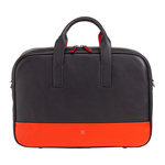 Skórzana torba na laptopa aktówka z paskiem DUDU