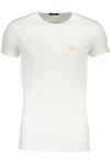 T-SHIRT MĘSKI Z KRÓTKIM RĘKAWEM KLASY CAVALLI BIAŁY