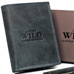 Skórzany męski portfel Wild N4-P-CHM RFID
