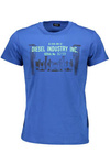DIESEL T-SHIRT Z KR�TKIM R�KAWEM M�SKI NIEBIESKI