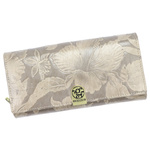 Podłużny damski portfel roślinny wzór od Gregorio