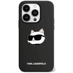 Karl Lagerfeld KLHMP15XSCHPPLK iPhone 15 Pro Max 6.7" czarny/black hardcase Silicone Choupette Head MagSafe