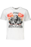 CAVALLI CLASS T-SHIRT MĘSKI Z KRÓTKIM RĘKAWEM BIAŁY