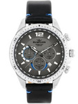 ZEGAREK MĘSKI RUBICON RNCD98 - CHRONOGRAF (zr095c) black/silver