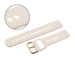 Pasek gumowy do smartwatch U01 - beżowy/rosegold - 20mm