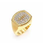Biżuteria GUESS JUMR05019JWYG. Pierścionek, Kolor złoty. Mężczyzna.