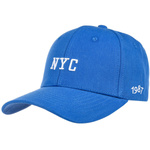 Niebieska Czapka z daszkiem uniwersalna NYC regulowany pasek cz-p-1
