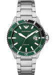 Zegarek ARMANI AR11338. Kwarcowy, Kolor zielony. Mężczyzna.