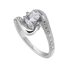 Biżuteria DIAMONFIRE 6110001082160. Pierścionek, Kolor szary. Kobieta.