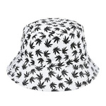 Biały kapelusz dwustronny bucket hat wędkarski modny kap-m3