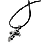 JEWELER'S POLICE PJ24135PLU-01. Naszyjnik, Kolor szary. Mężczyzna.