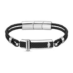 Biżuteria POLICE PEAGB2211632. Bransoletka, Kolor czarny. Mężczyzna.